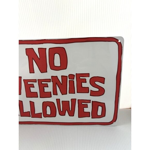 SpongeBob SquarePants No Weenies Allowed Tin Sign 12"x8" Wall Art Decor NEW - Picture 6 of 6